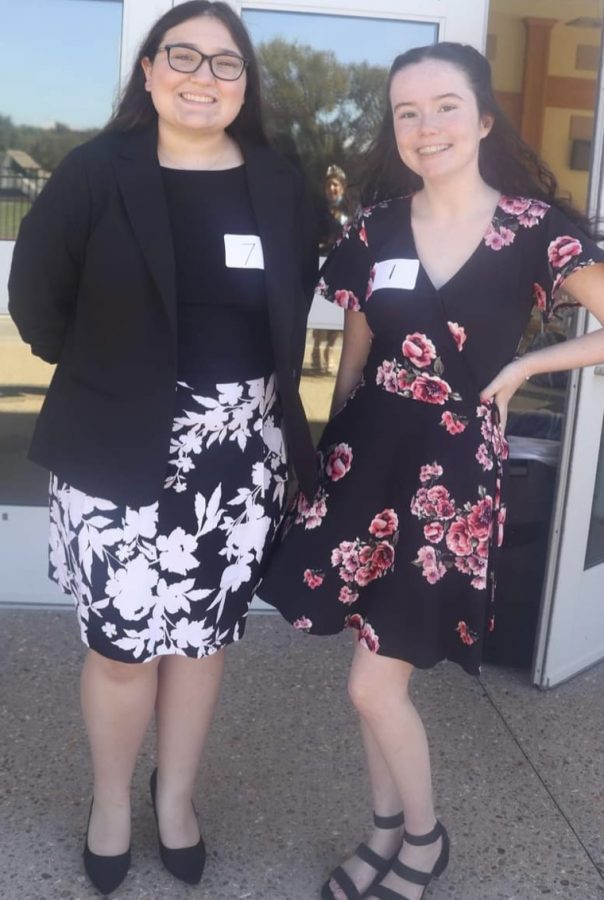 2021 Musictown Miss Congeniality, Emily Shea, and I (Kylee Schecter) on the judging day. 