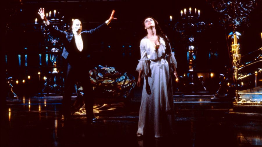 Production shots of the original Broadway cast of The Phantom of the Opera. (Image courtesy of Playbill)