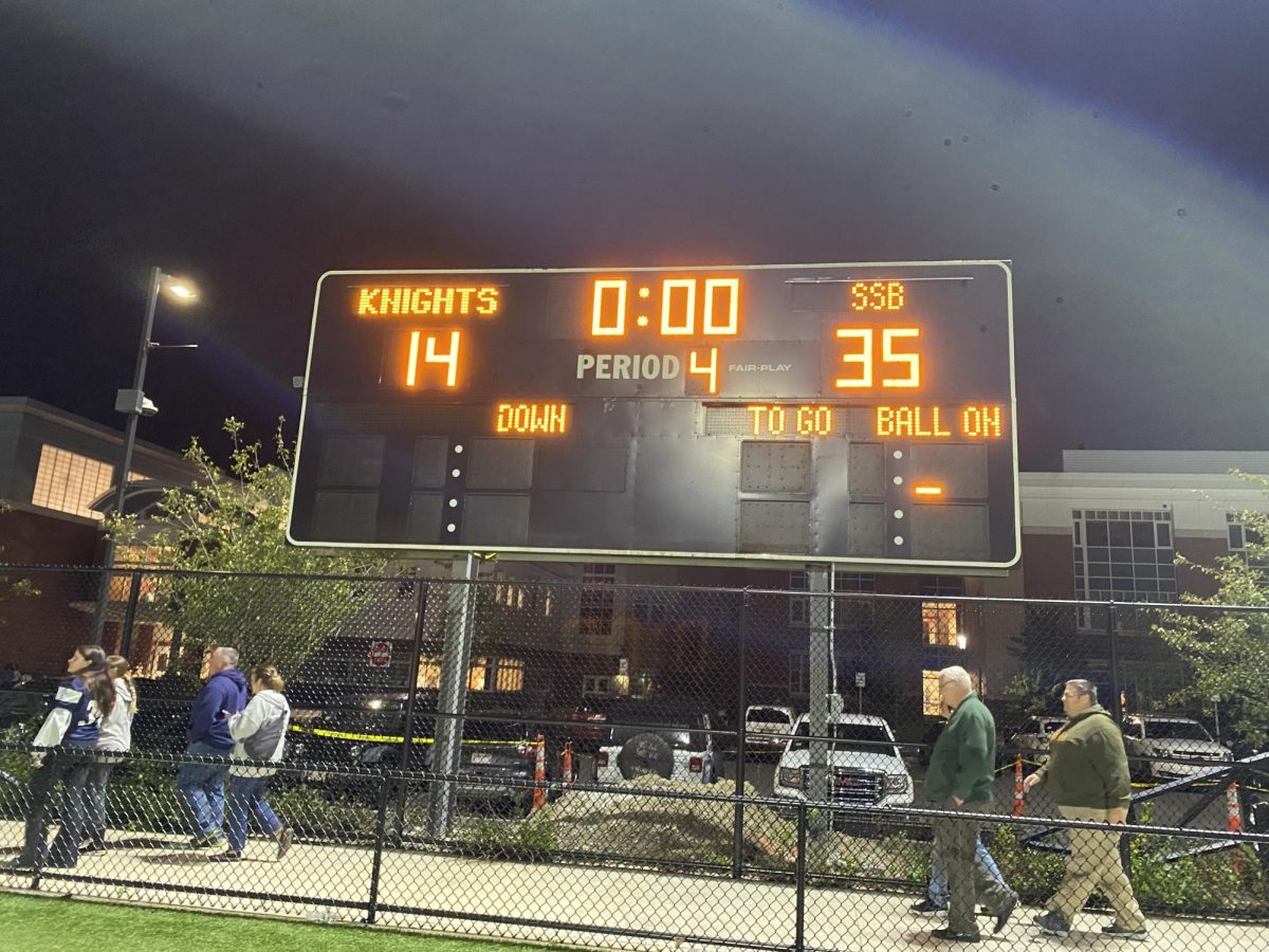 Raider football's score against Stoughton from September 15th.