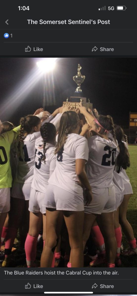 SBRHS Girls Soccer celebrates win with the Cabral Cup 