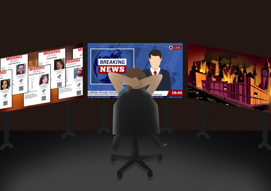Artwork created by Caleb Preston for "The Paisano" (the independent student newspaper at the University of Texas at San Antonio)
