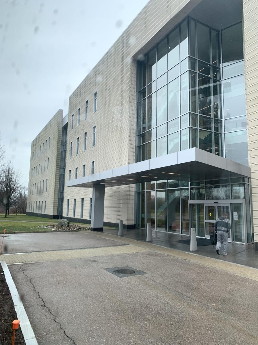 Meditech Building (Picture taken inside school bus)